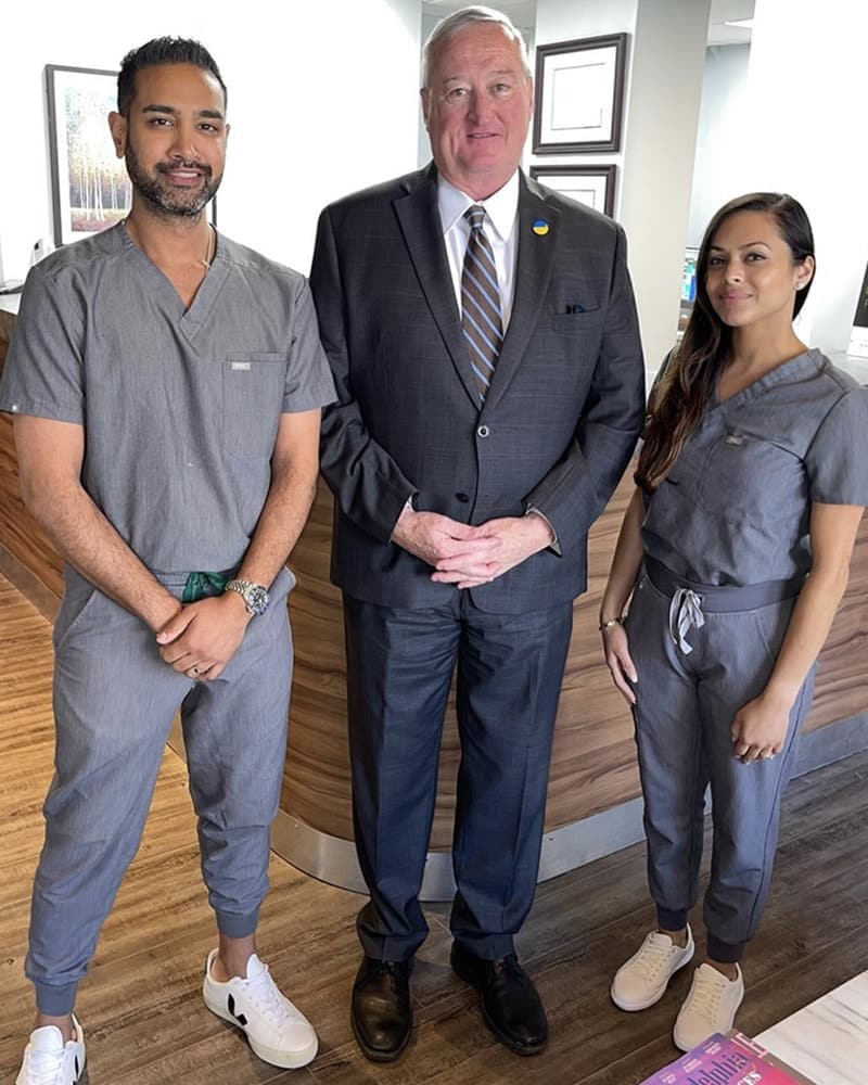 Philadelphia dentists with patient